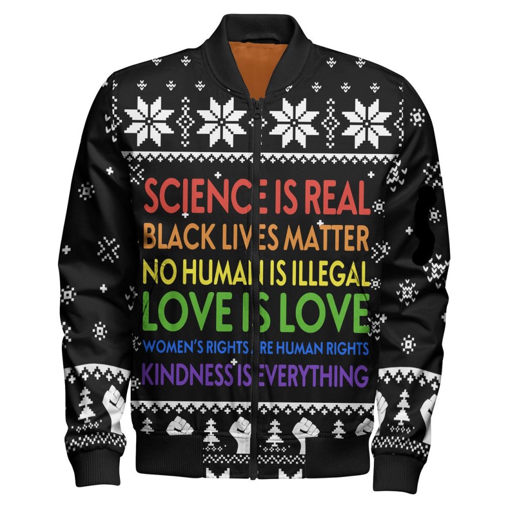 Africa Americans Bomber Jacket Black Lives Matter Kindness Is Everything Bomber Black Unisex Jacket Jacket