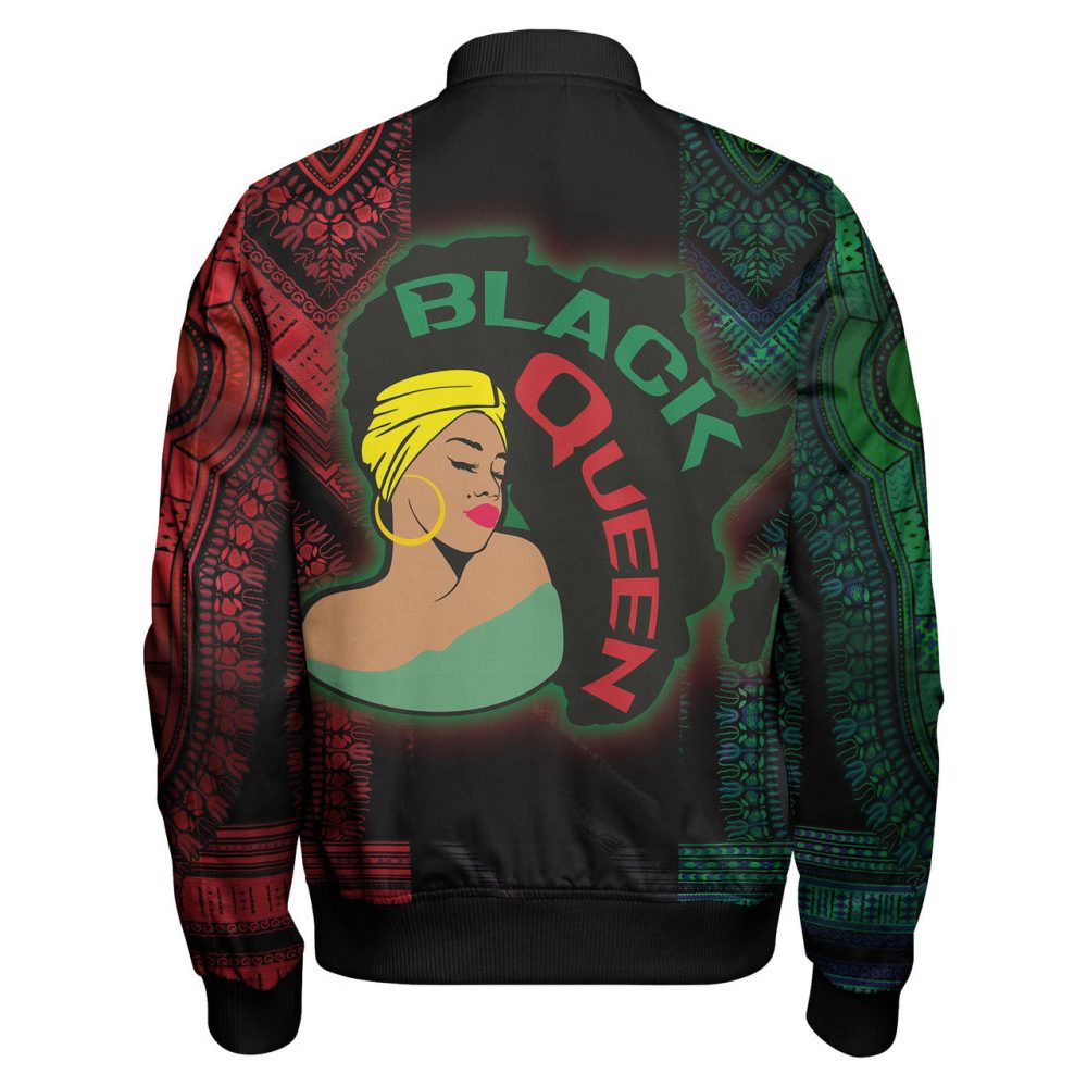 Africa Americans Bomber Jacket Black Queen Graphic African Pattern Bomber Green Red Unisex Jacket Jacket