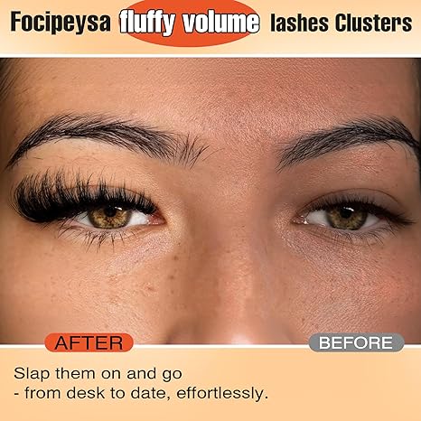 Focipeysa 18mm Faux Mink Lashes – Full Volume Dramatic Cat Eye False Eyelashes Multipack
