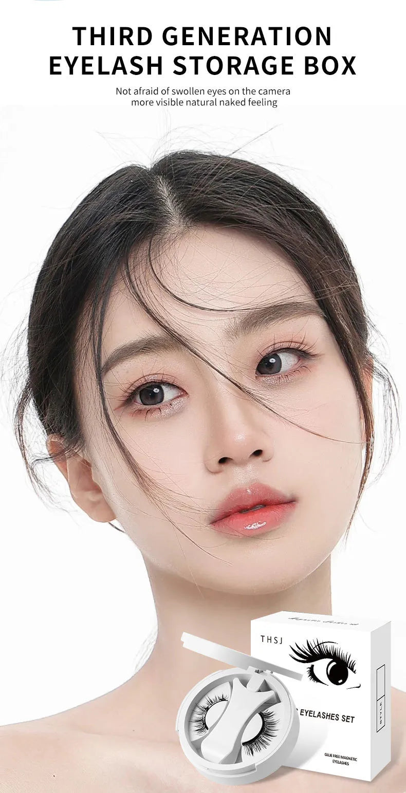 Magnetic False Eyelashes With Applicator