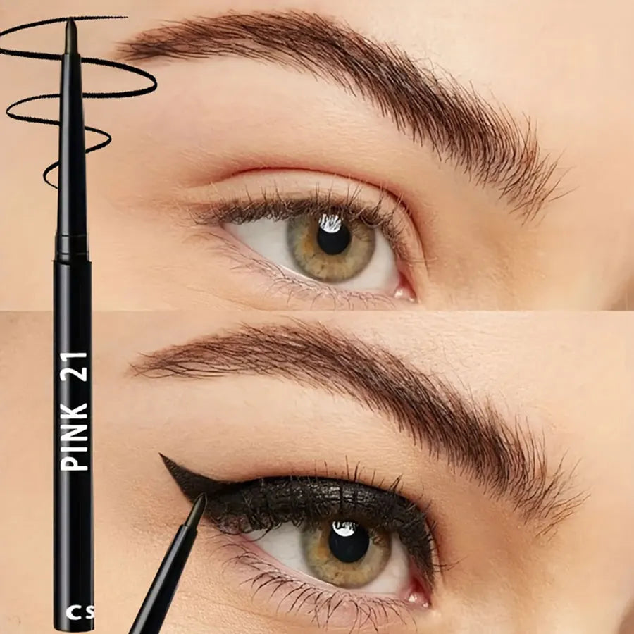 5-Pack Waterproof & Sweat-Proof Black Eyeliner Pencils – Long-Lasting Smudge-Proof Easy-Glide Formula for Bold Eye Makeup