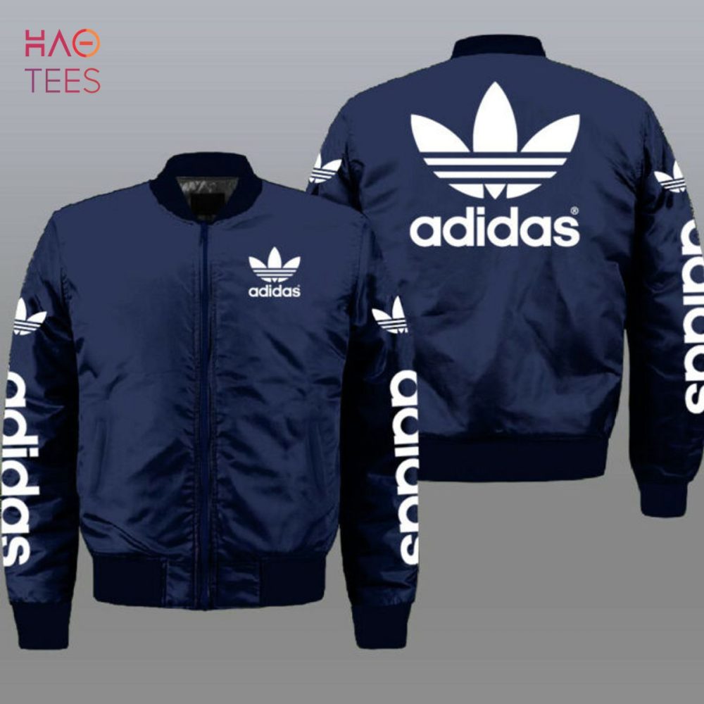 Adidas Navy Blue Bomber Jacket - Stylish &amp; Comfortable Outerwear For Men